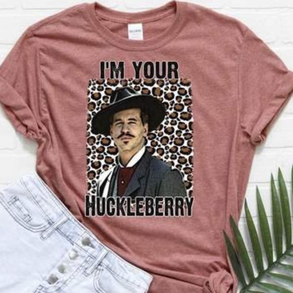 Whiskey Kiss Tops - IM YOUR HUCKLEBERRY Handmade Graphic Tee